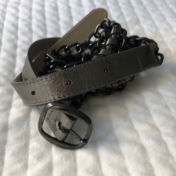 Reiss gunmetal chain link belt - Picture 4 of 4